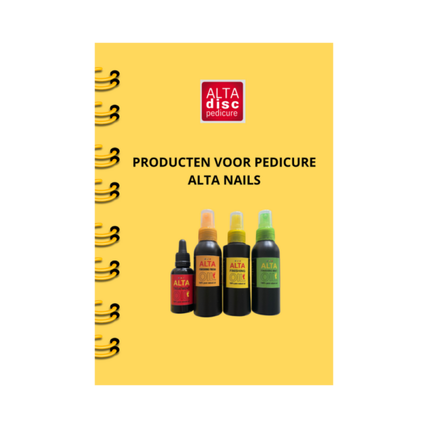 Catalogus met een beschrijving van ALTA NAILS cosmetica